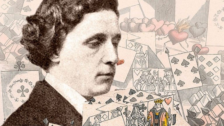 lewis carroll collage carte gioco alice nel paese delle meraviglie