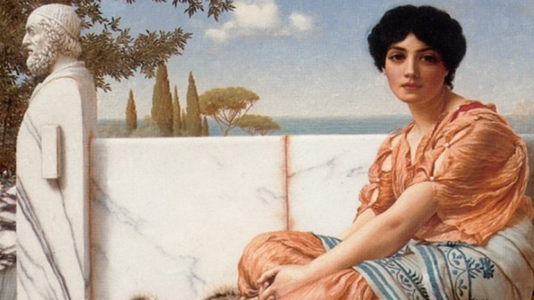 John Willim Godward - Nel giorno di Saffo